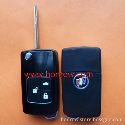High quanlity car key shell/case/Key fob for Buick 3 button modified folding remote key blank